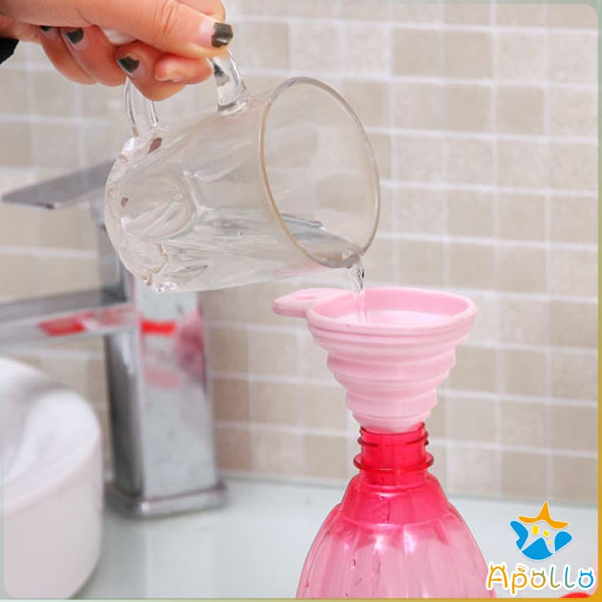 Apollo กรวยซิลิโคน พับเก็บประหยัดพื้นที่ พกพาสะดวก Silicone funnel รูปที่ 2