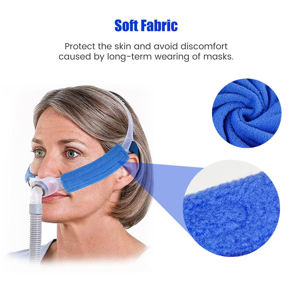 ปลอกหุ้มสายรัดหน้ากาก Cpap ใช้ซ้ําได้ สําหรับสายรัด Cpap 1 2 ชิ้น รูปที่ 3