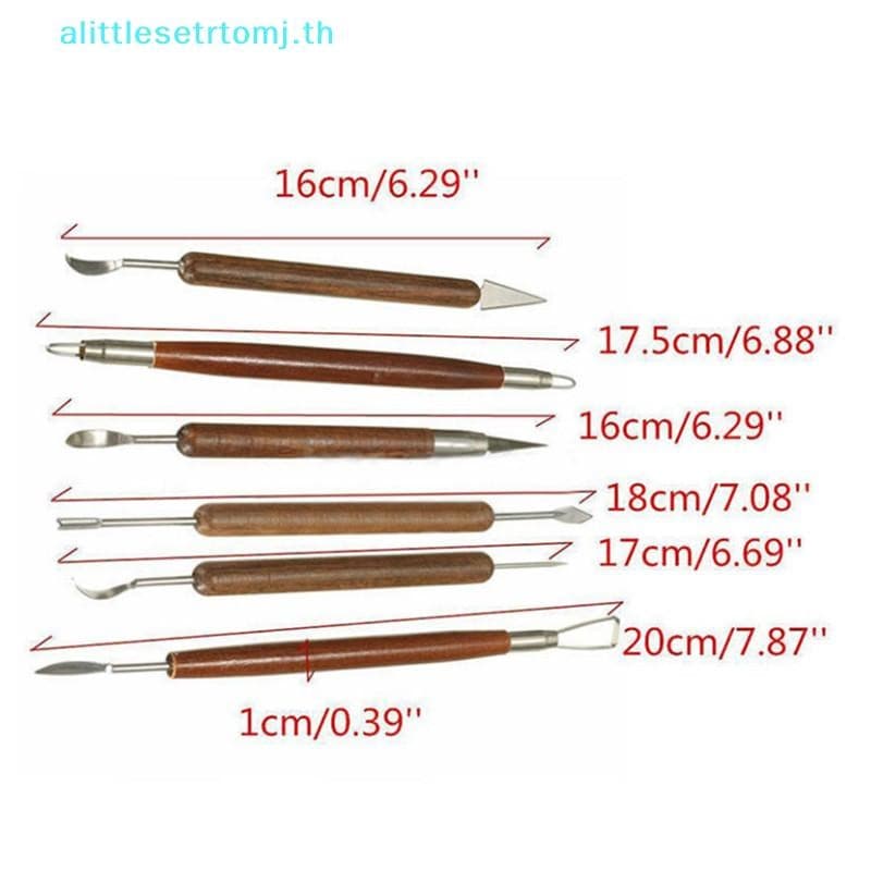 Alittlese 6 ชิ้น Clay Sculpting ขี้ผึ้งแกะสลักเครื่องปั้นดินเผา DIY เครื่องมือ Shapers Polymer Modeling ของขวัญ TH รูปที่ 6