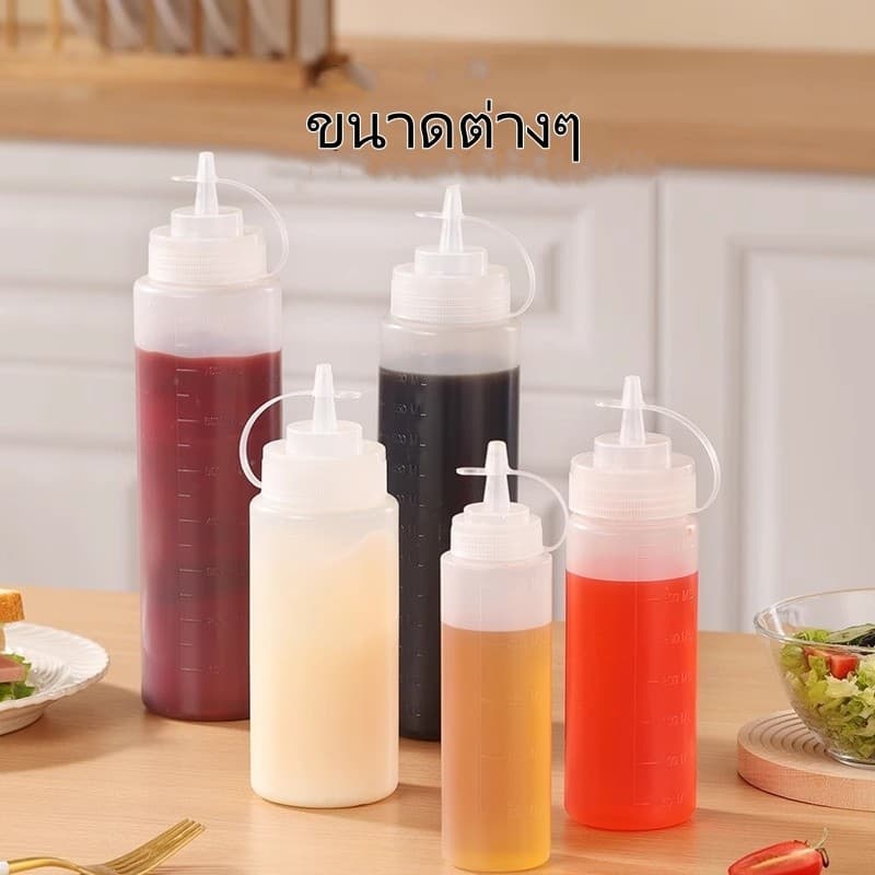 litai ขวดบีบซอส/ซอสสลัดมะเขือเทศ กระปุกบีบปากแหลมพลาสติก/ขวดซอสปรุงรสในครัวเรือน รูปที่ 7