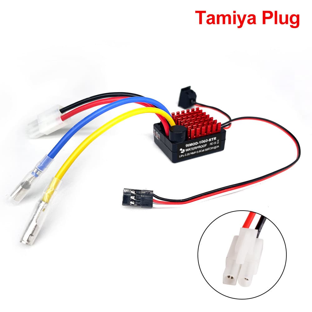 9imod 1060 RTR 60A ESC แปรงควบคุมความเร็วอิเล็กทรอนิกส์ 2-3S LiPo กันน้ํา BEC 6V3A สําหรับ 1/10 Axial SCX10 Traxxas TRX4 TRX6 D90 HPI Redcat Tamiya RC รถ Crawler รถบรรทุก รูปที่ 4