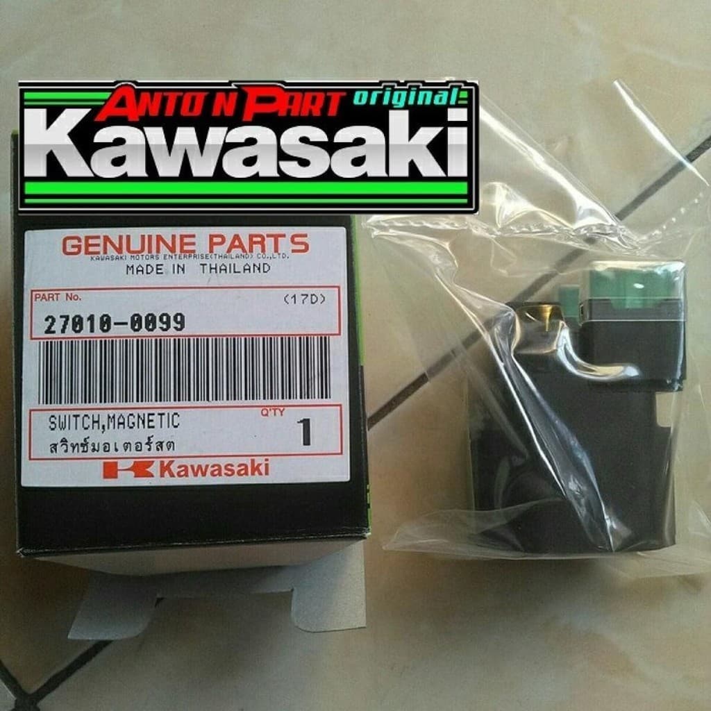 รีเลย์สตาร์ทninja250,ninja300,ninja400,ninja650,z250,z300,z400,z650,er6n,versys300,versys650 เทียบตรงรุ่นไม่ต้องสลับขั้ว รูปที่ 1