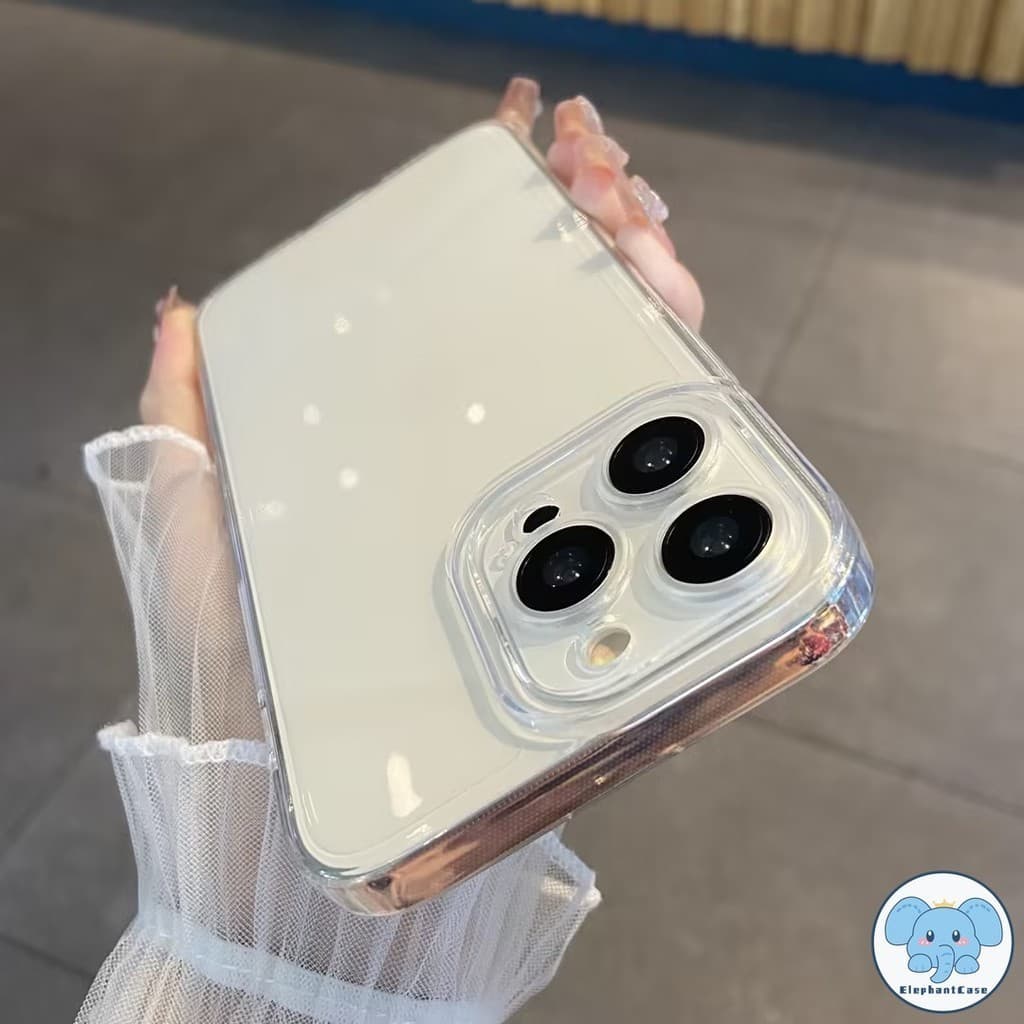 ส่งจากไทยซองกันกระแทกแบบง่ายรองรับสำหรับ iPhone 16 15 11 12 13 14 Pro Max 7 8 6 6s Plus XR X XS Max 14 15 Plus SE 2020 รูปที่ 3