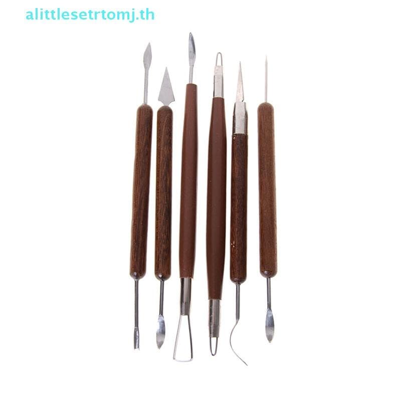 Alittlese 6 ชิ้น Clay Sculpting ขี้ผึ้งแกะสลักเครื่องปั้นดินเผา DIY เครื่องมือ Shapers Polymer Modeling ของขวัญ TH รูปที่ 2