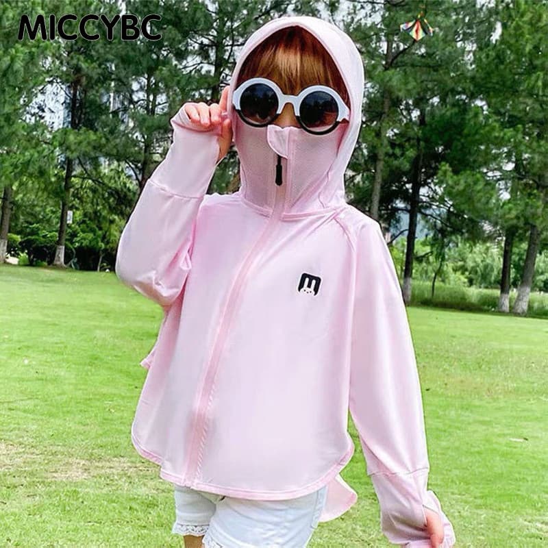 50%Off 3-12 ปี เสื้อแจ็กเก็ต ป้องกันรังสียูวี ป้องกันแดด แฟชั่นฤดูร้อน สําหรับเด็ก เสื้อคลุมกันแดด มีฮู้ด ผ้าเรยอน ระบายอากาศได้ดี ป้องกันรังสีอัลตราไวโอเลต ลายกระต่าย แฟชั่นฤดูร้อน สําหรับเด็กผู้ชาย และเด็กผู้หญิง รูปที่ 3