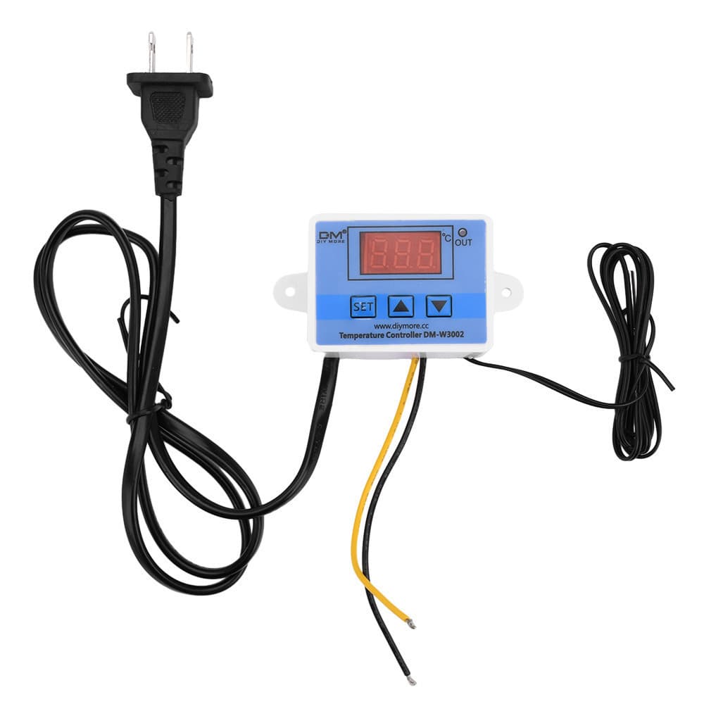 XH-W3002 AC 110-220V อุปกรณ์เทอร์โมมิเตอร์ดิจิตอลสําหรับควบคุมอุณหภูมิมีไฟ รุ่นอัพเกรดพร้อมปลั๊ก รูปที่ 3