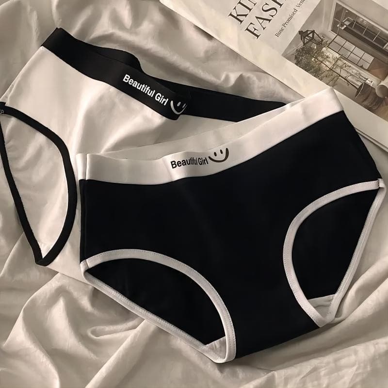 #059 กางเกงชั้นใน ผ้าฝ้าย ระบายอากาศ สวม ใส่สบาย ผ้านิ่มมาก Underwear กางเกงใน ผู้หญิง น่ารัก ผู้หญิง เสื้อ รูปที่ 3