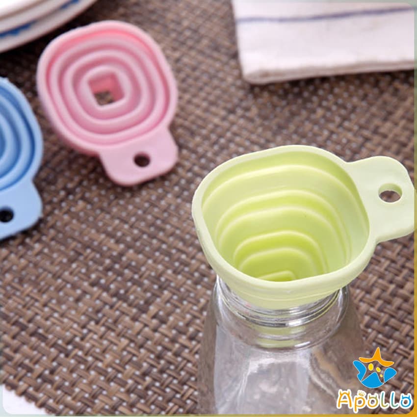 Apollo กรวยซิลิโคน พับเก็บประหยัดพื้นที่ พกพาสะดวก Silicone funnel รูปที่ 3