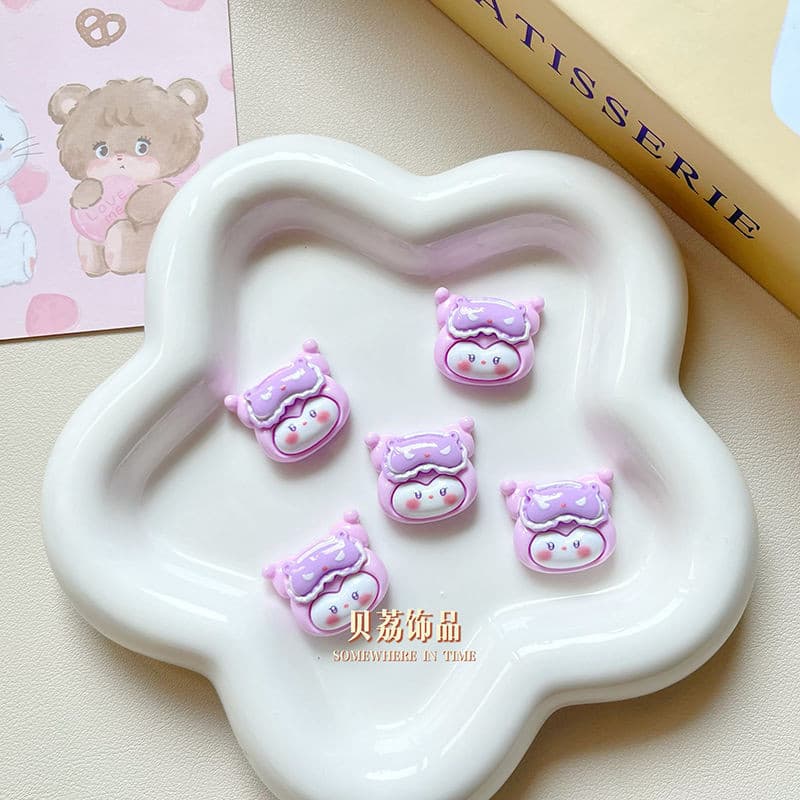 สติกเกอร์เรซิ่น รูปซานริโอ้ แวววาว สําหรับทําเครื่องประดับ ติดเคสโทรศัพท์ กิ๊บติดผม ถ้วยน้ํา รองเท้า diy รูปที่ 6