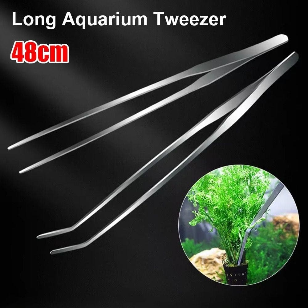 YGBG 1 ชิ้นหญ้าน้ําคลิป, ยาว Tong 48 ซม. Aquarium Tweezer, สแตนเลสทนทาน Aquarium อุปกรณ์สัตว์เลี้ยงกุ้ง Reef Coral รูปที่ 9