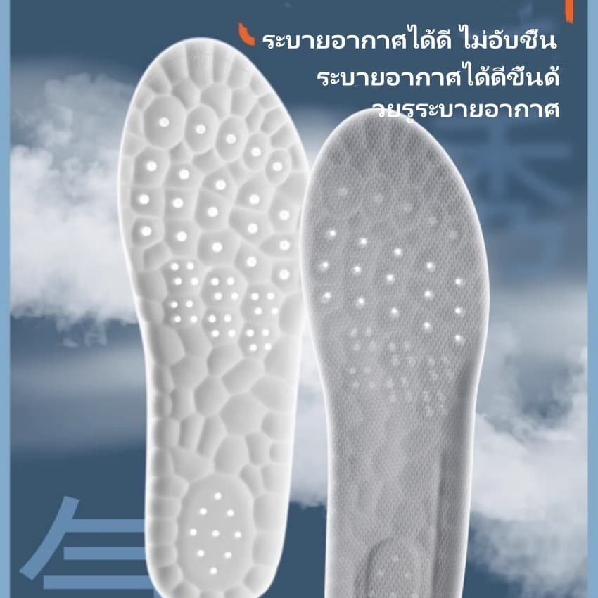 Featured พื้นรองเท้าแบบยืดหยุ่นนุ่ม ระบายอากาศได้ดี ดูดซับเหงื่อ / พื้นรองเท้าสำหรับเล่นกีฬาแบบยืดหยุ่นสูง รูปที่ 5