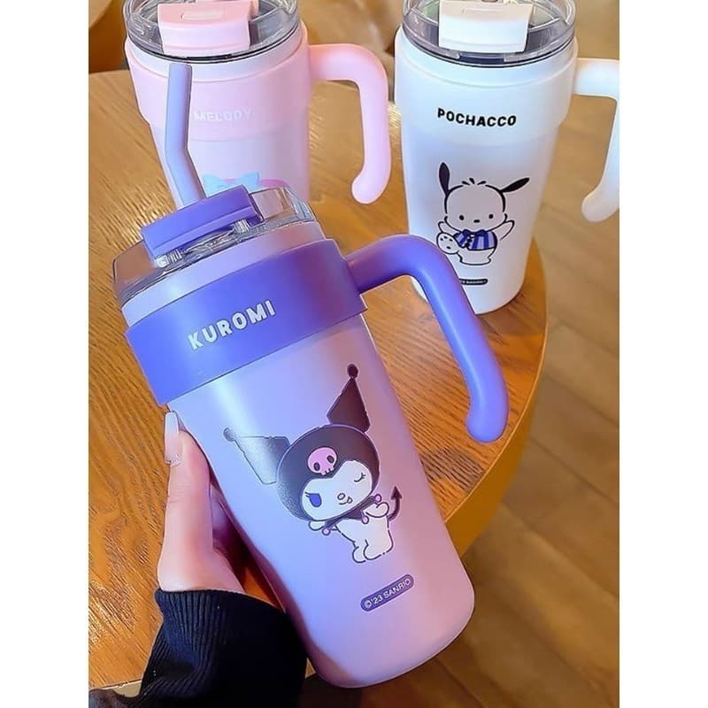 กระติกน้ําร้อน แตนเลส316ความจุขนาดใหญ่ 860ml.ลายการ์ตูน ความจุขนาดใหญ่ 40oz ลายการ์ตูนกระทิงน้ําแข็งน่ารัก มีหูจับ+หลอดด รูปที่ 7