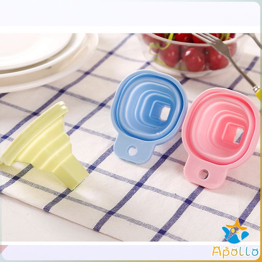 Apollo กรวยซิลิโคน พับเก็บประหยัดพื้นที่ พกพาสะดวก Silicone funnel รูปที่ 6