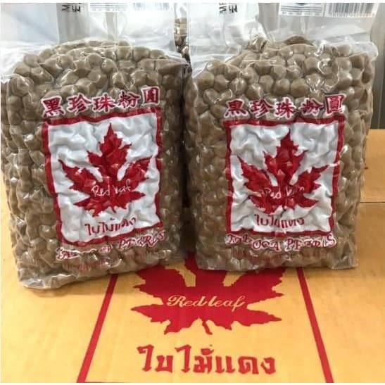 เม็ดไข่มุก ตราใบไม้ได้ 1kg ใช้หลอดมุกดูดได้ ต้มง่าย นุ่ม หนึบหนับ รูปที่ 3