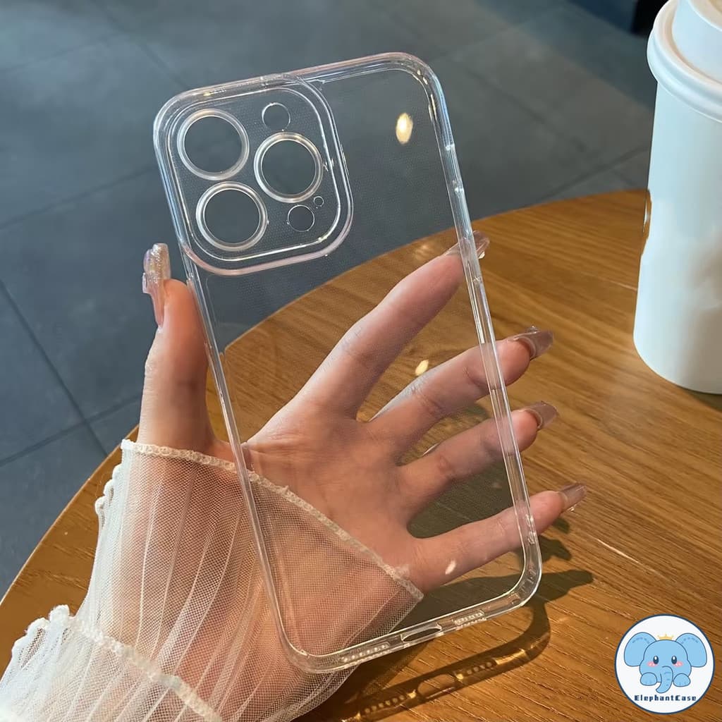 ส่งจากไทยซองกันกระแทกแบบง่ายรองรับสำหรับ iPhone 16 15 11 12 13 14 Pro Max 7 8 6 6s Plus XR X XS Max 14 15 Plus SE 2020 รูปที่ 5