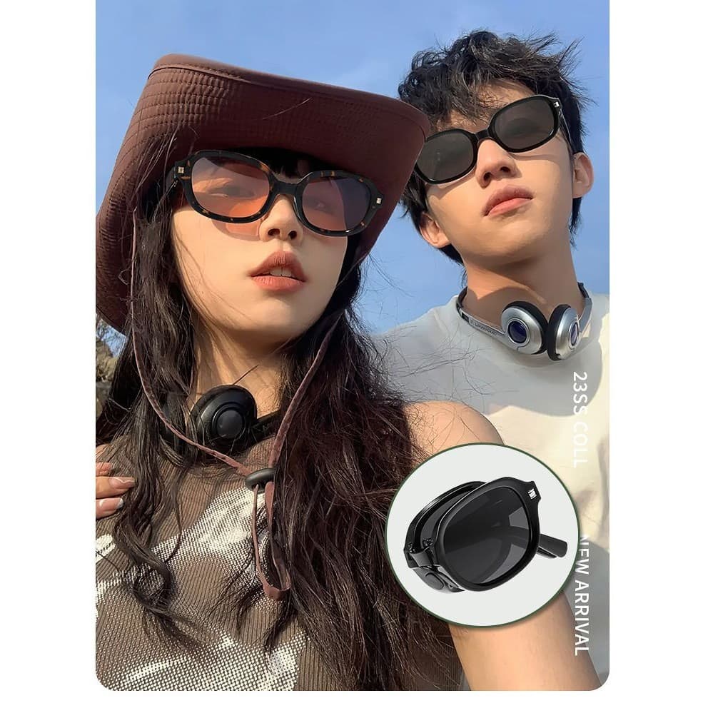 แว่นกันแดด สามารถพับเก็บได้ uv400 เท่ๆ ดำ polarized ผู้หญิงลุคดูแพง ผู้หญิง แว่นตกปลาโพลาไรซ์ แว่นใส่ไปทะเล สายปาร์ตี้ รูปที่ 5