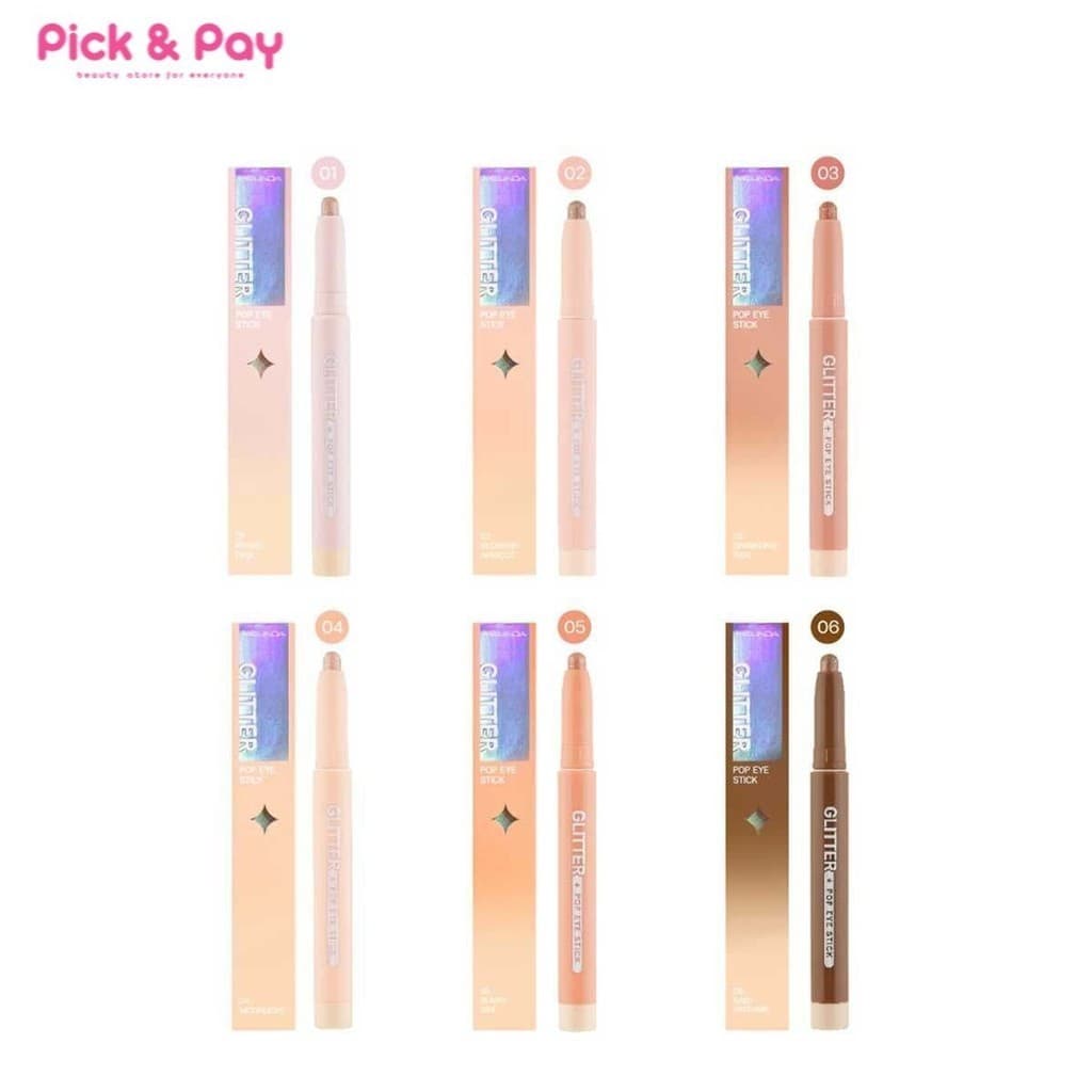 Meilinda Matte and Glitter Pop Eye Stick อายแชโดว์ เมลินดา แบบแท่ง เนื้อแมท เนื้อกริตเตอร์ กันน้ำ รูปที่ 3