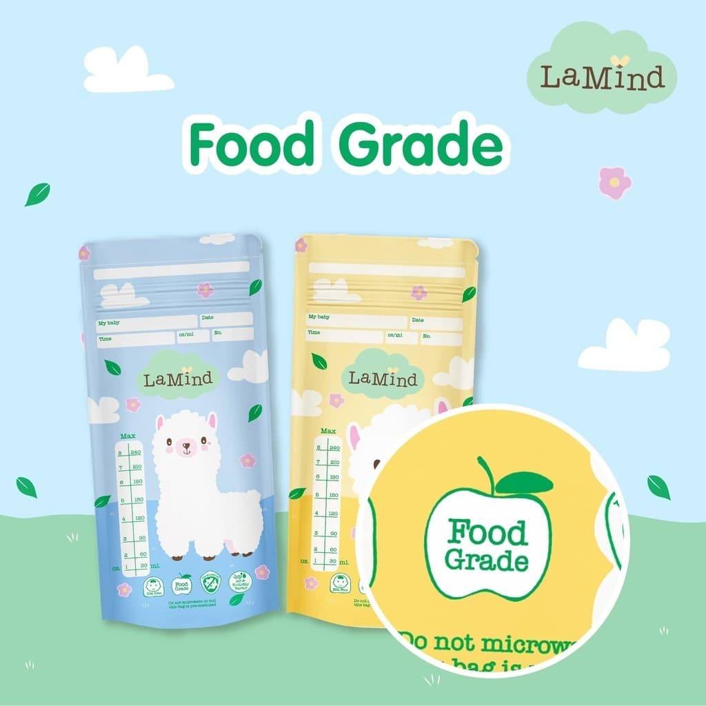 Lamind ละมาย ถุงเก็บน้ำนมแม่ ขนาด รูปที่ 2