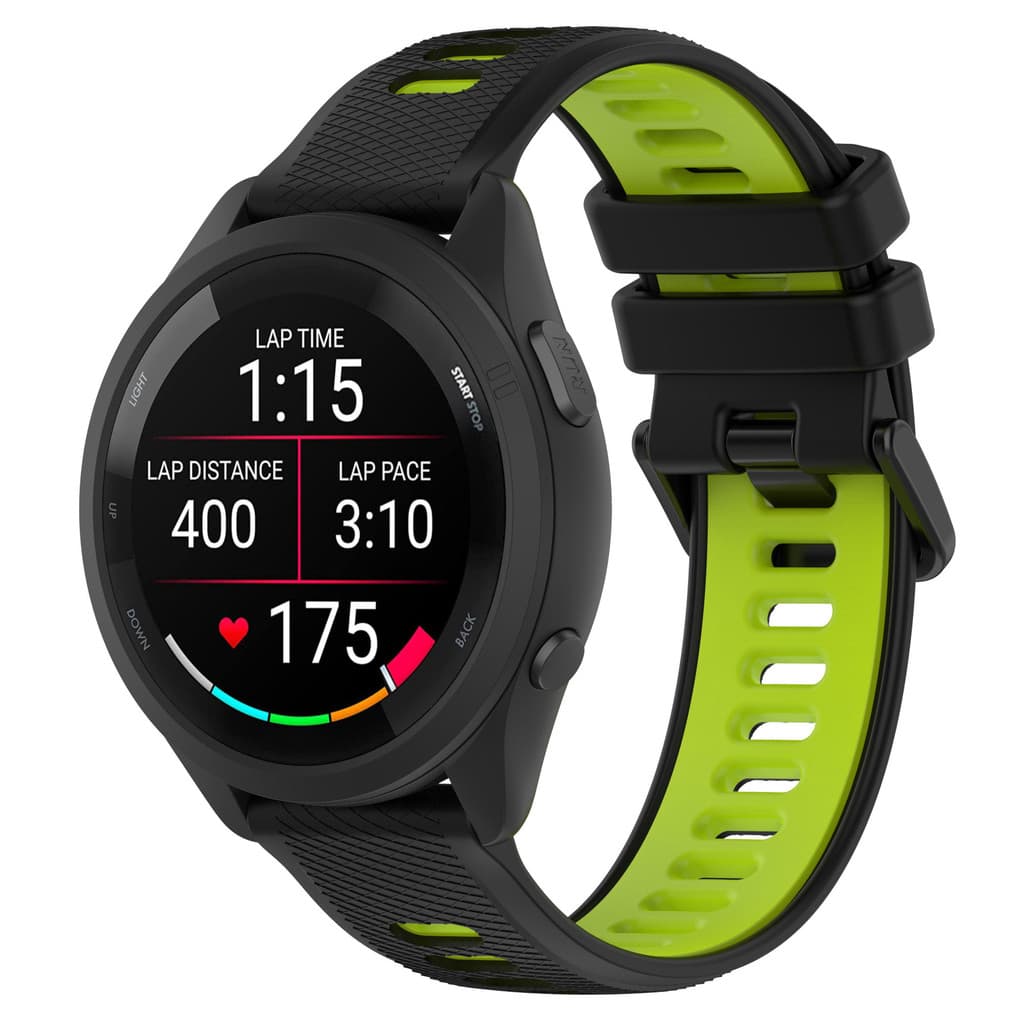 สายนาฬิกาgarmin265/265s/255/255s/245/245s/165/55/venu2/venu2s/venu3/venu3s/venu2plusสองสีชลิโคน รูปที่ 4