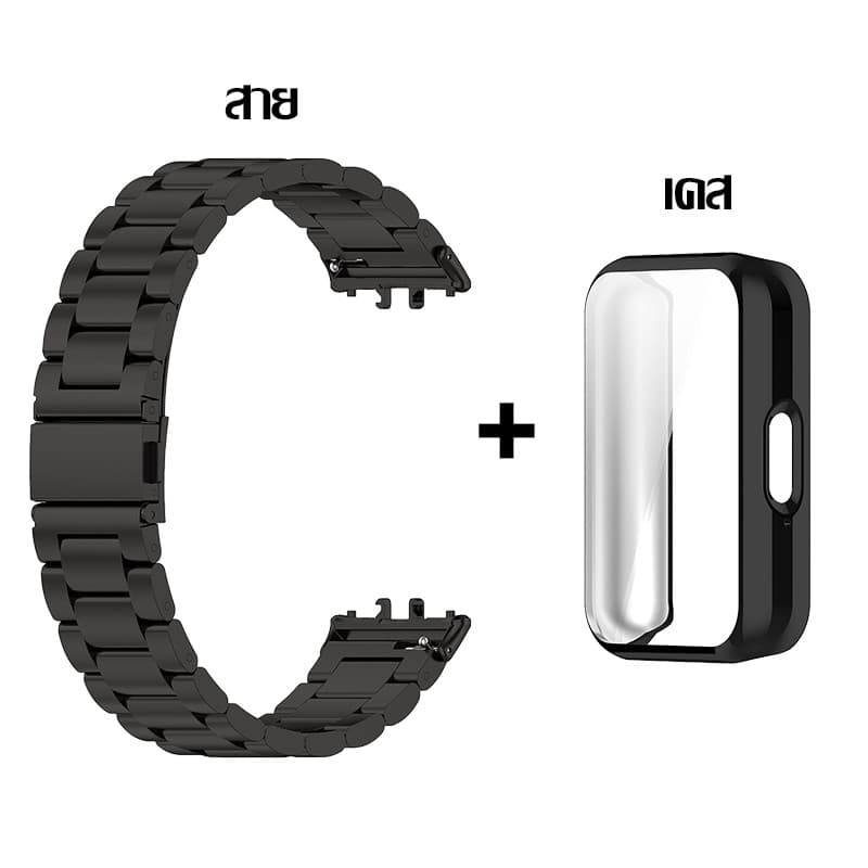 สายนาฬิกา Galaxy watch Fit 3 Fit3 สาย สายนาฬิกาข้อมือ โลหะสเตนเลส อุปกรณ์เสริม สําหรับ Samsung Galaxy Fit 3 รูปที่ 6