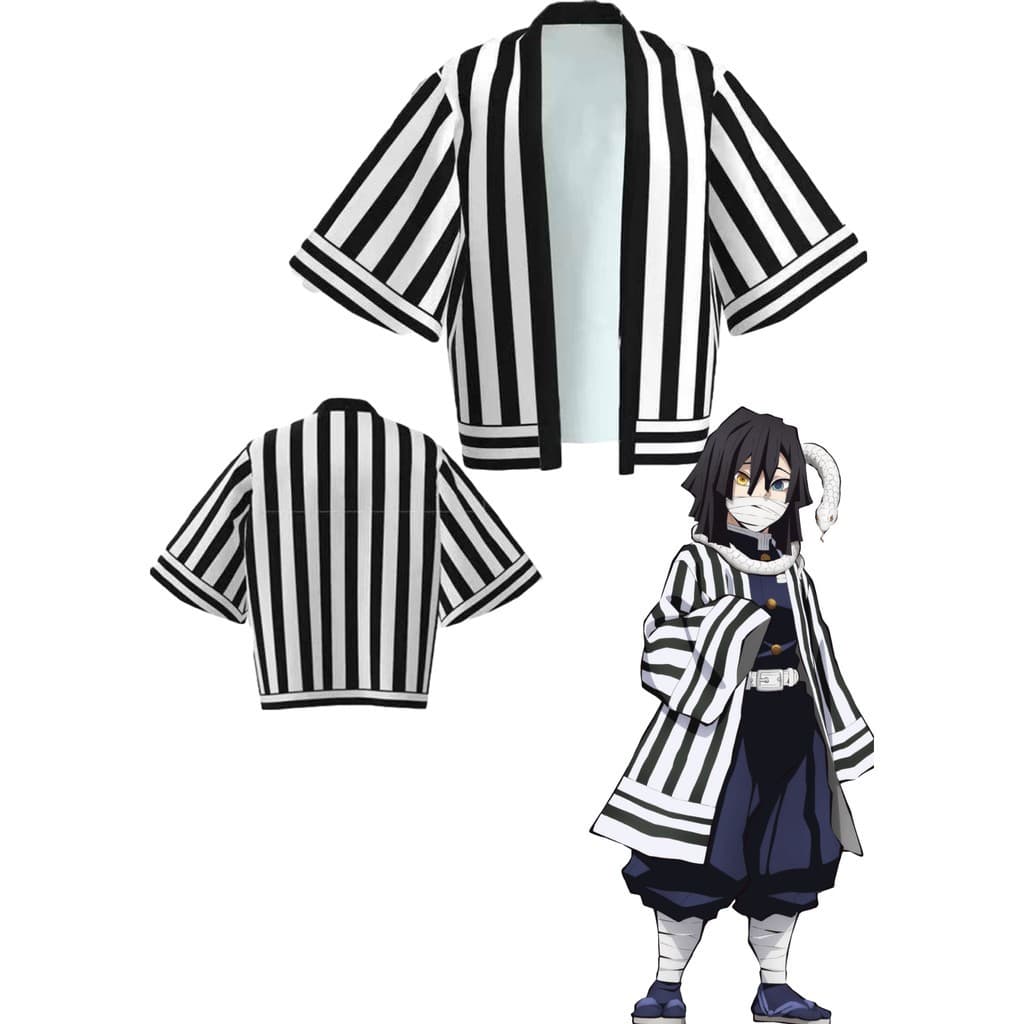 เสื้อคลุมดาบพิฆาตอสูร Demon Slayer Kimetsu No Yaiba Cosplay เสื้อทันจิโร่ รูปที่ 7