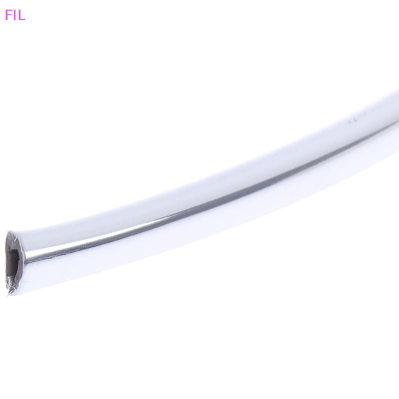 FIL 1 ม้วน 6M รถประตู Moulding Strip Chrome รถประตูขอบ Moulding Trim Strip รูปที่ 5