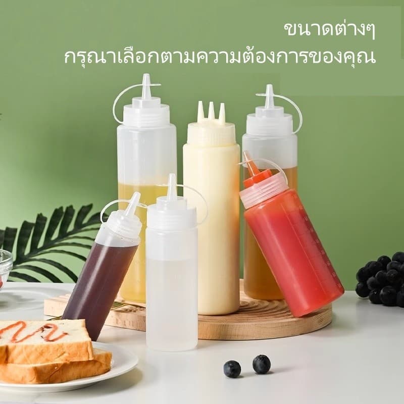 litai ขวดบีบซอส/ซอสสลัดมะเขือเทศ กระปุกบีบปากแหลมพลาสติก/ขวดซอสปรุงรสในครัวเรือน รูปที่ 6