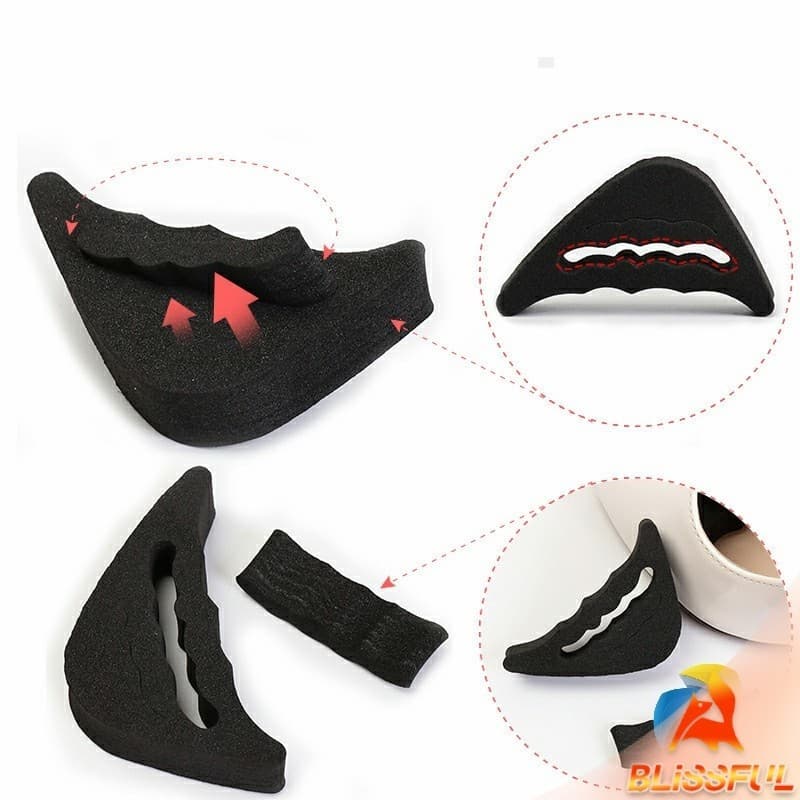B.F ฟองน้ำกันหลวม สามารถปรับขนาดได้ เกรด A ไม่ยุบ ไม่ย้วย แพ็ค1คู่ pad for shoe size adjustmen รูปที่ 9