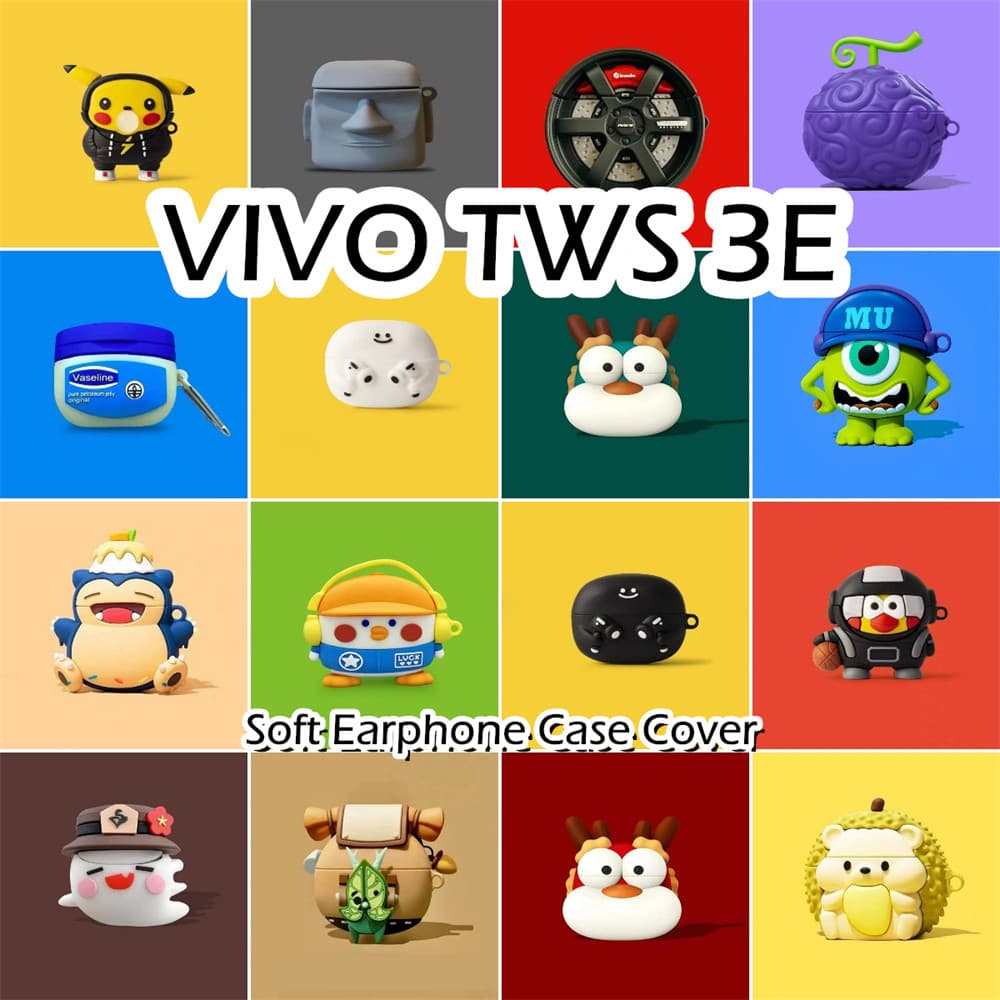 ! นําไปใช้กับ VIVO TWS 3E เคส Case เคสหูฟัง การ์ตูนง่าย ซิลิโคนนุ่ม เคส เคสหูฟัง NO.2 รูปที่ 1