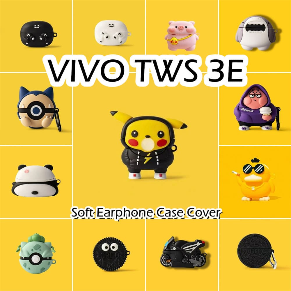 ! นําไปใช้กับ VIVO TWS 3E เคส Case เคสหูฟัง การ์ตูนง่าย ซิลิโคนนุ่ม เคส เคสหูฟัง NO.2 รูปที่ 4