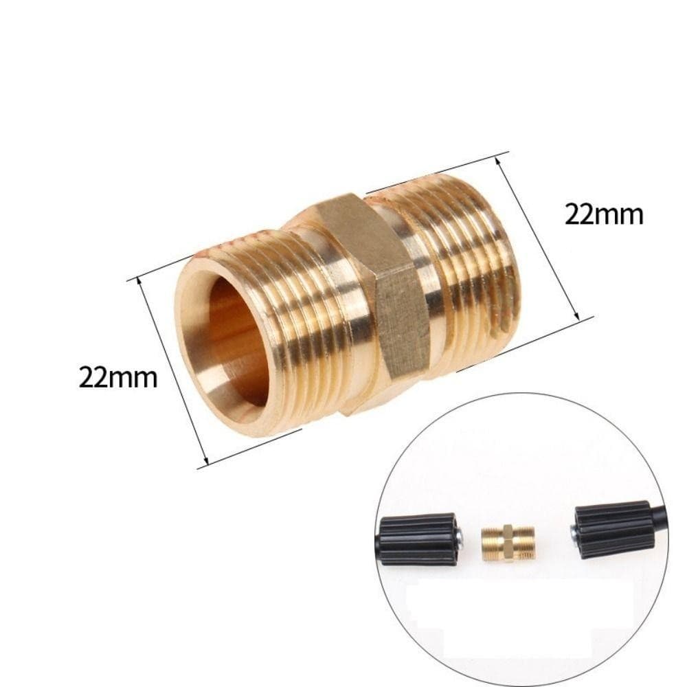 TOBE3 1 ชิ้นท่อเชื่อมต่อ, ท่อ Barb 3/8" 1/4 "M14 M18 M22 ด้ายชายหญิงอะแดปเตอร์, ทนทานท่อทองเหลือง F/M Transitional ข้อต่อสําหรับแรงดันสูงเครื่องซักผ้าไฟฉาย รูปที่ 4