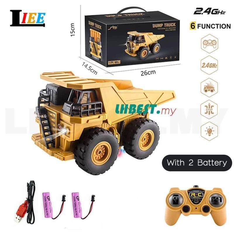 Rc Alloy Engineering Dump Truck Car Series Excavator Bulldozer Mixer Roller Tower Crane Crawler-type ของเล่นรีโมทคอนโทรลรถสําหรับของขวัญเด็กผู้ชายวิศวกรรมยานพาหนะรุ่น รูปที่ 8