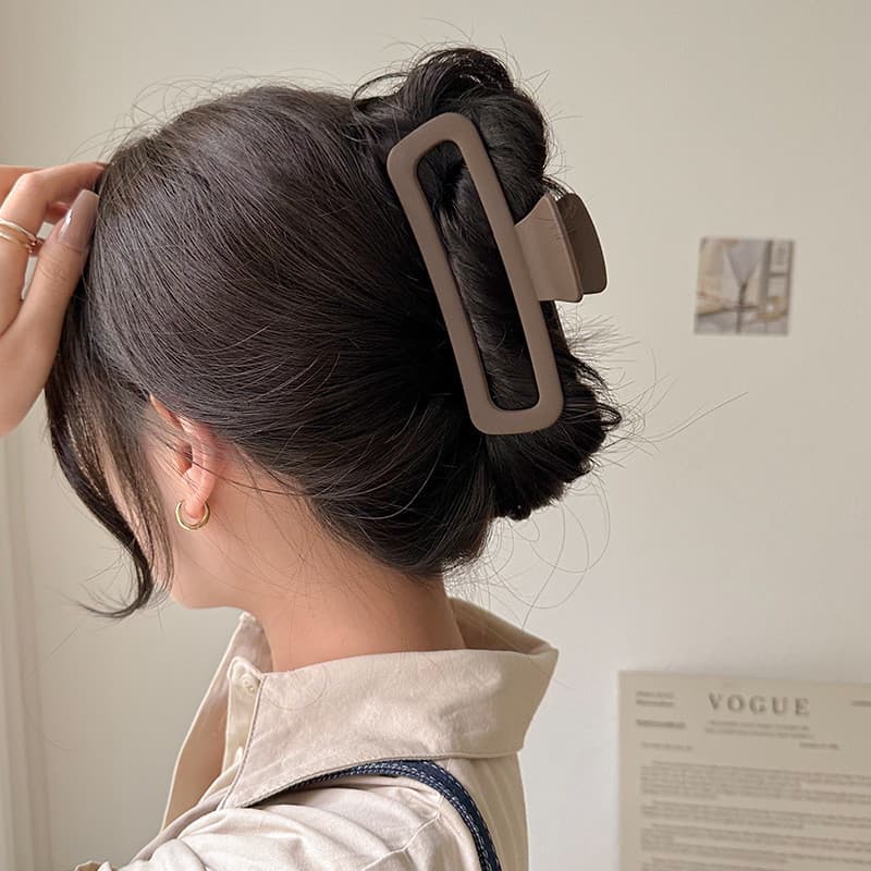 2024 Coil Hair Frosted Hair Shark Clip รูปที่ 2
