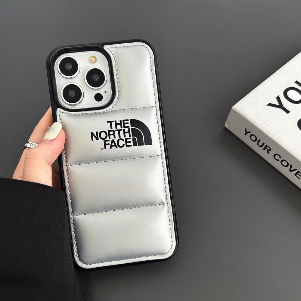 เคสโทรศัพท์มือถือ ผ้าฝ้ายแท้ ลายแบรนด์ “NF” กันกระแทก สีดํา ขาว ม่วง เงิน สําหรับ iPhone 15 ProMax 15 14 ProMax 14 13 ProMax 12 11 รูปที่ 6