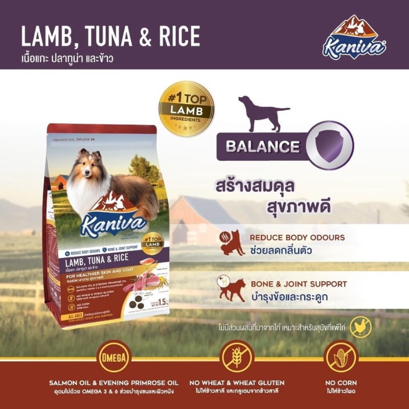 Kaniva อาหารเม็ดสุนัขคานิว่า อาหารสุนัข เกรดพรีเมี่ยม สุนัขทุกช่วงวัย ขนาด 1.3-1.5 kg รูปที่ 2