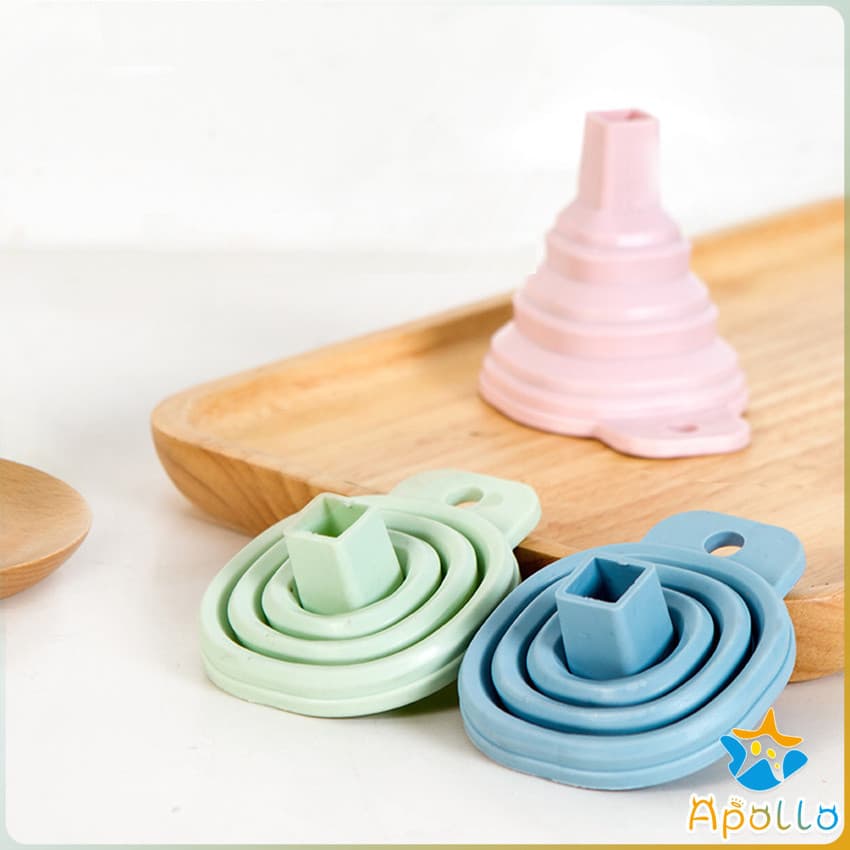 Apollo กรวยซิลิโคน พับเก็บประหยัดพื้นที่ พกพาสะดวก Silicone funnel รูปที่ 7