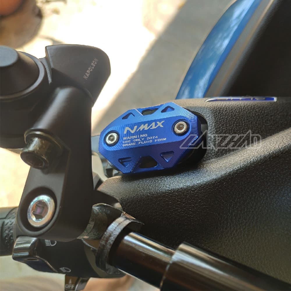 ฝาครอบน้ํามันเบรก CNC อุปกรณ์เสริม สําหรับรถจักรยานยนต์ YAMAHA NMAX155 2017-2025 v1 v2 v3 ฝาปิดปั๊มบน รูปที่ 6