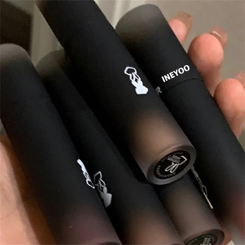INEYOO ลิปกลอส Black lip Purple Blood Gothic lip make up Long Lasting Moisturizing รูปที่ 2