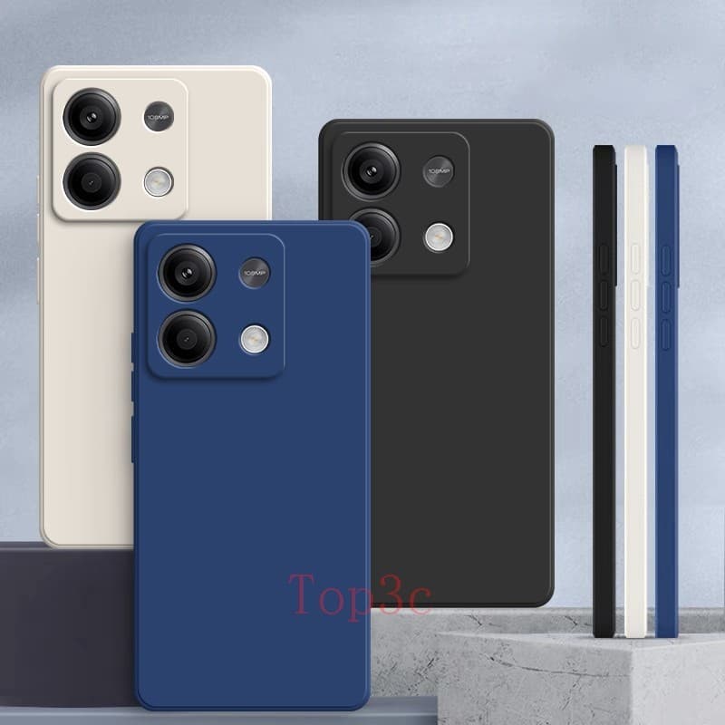 Case Poco M6 Pro/Poco X6/PocoC65/Poco X5 Pro/Poco X5 5G/PocoX6 Pro สีทึบซิลิโคนเหลวป้องกันการตกเคสโทรศัพท์ YT รูปที่ 3