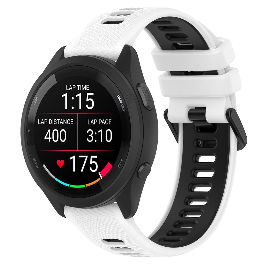 สายนาฬิกาgarmin265/265s/255/255s/245/245s/165/55/venu2/venu2s/venu3/venu3s/venu2plusสองสีชลิโคน รูปที่ 7