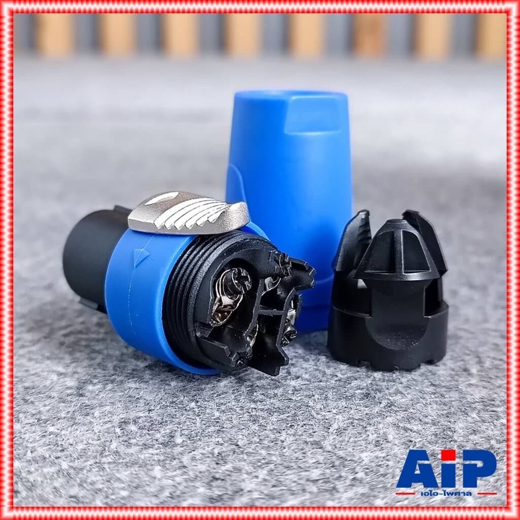 แพ็ค4ตัว K.POWER SPEAKON สีน้ำเงิน สเปคคอนลำโพง ปลั๊กสเปคคอนตู้ลำโพง 4ขั้ว สเปคคอนตัวผู้ เอไอ-ไพศาล รูปที่ 3