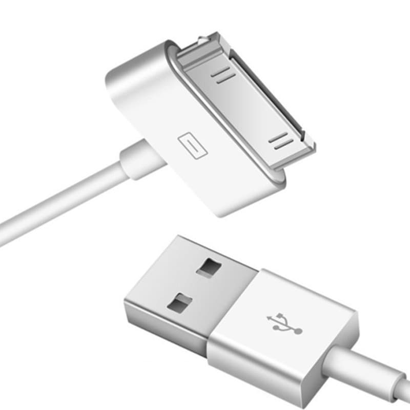 Cou สายชาร์จ USB แบบแข็ง 30Pin สําหรับโทรศัพท์ 4 4s Pad 1 2 3 สายส่งข้อมูล รูปที่ 5