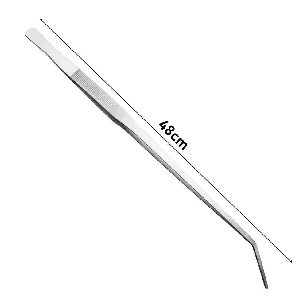 YGBG 1 ชิ้นหญ้าน้ําคลิป, ยาว Tong 48 ซม. Aquarium Tweezer, สแตนเลสทนทาน Aquarium อุปกรณ์สัตว์เลี้ยงกุ้ง Reef Coral รูปที่ 2