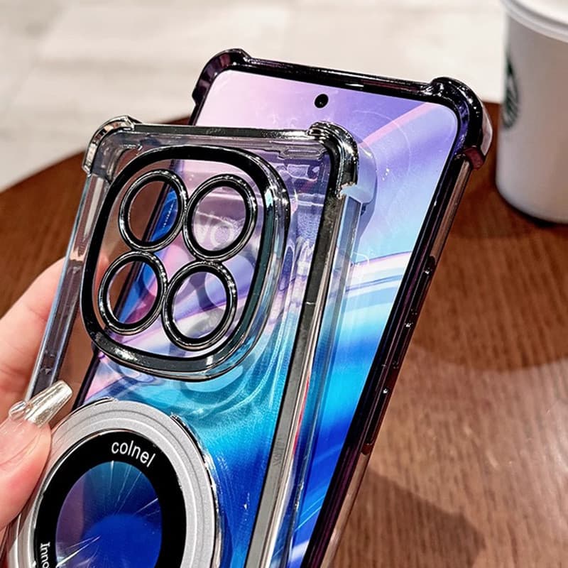 สําหรับ Xiaomi Redmi Note 15 14 Pro Plus 15 Pro+ แหวนยึดแม่เหล็กชุบเคสโทรศัพท์กล้องป้องกันถุงลมนิรภัยกันกระแทกซิลิโคนนุ่มปก รูปที่ 7