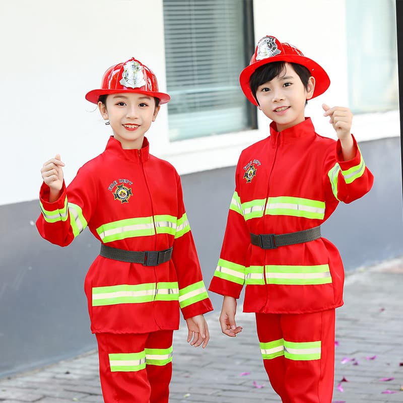 ชุดนักดับเพลิงเด็ก ใส่สบาย ระบายอากาศได้ดี เหมาะสำหรับเด็กทุกเพศ รูปที่ 2