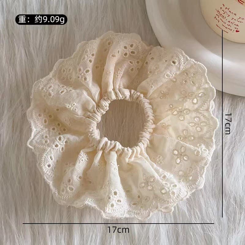 Ins Ballet Style Lace Lace Scrunchy Hair Tie รูปที่ 9