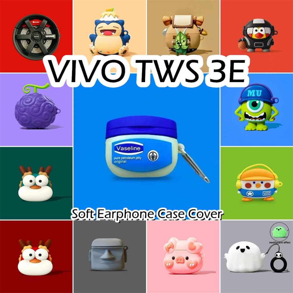 ! นําไปใช้กับ VIVO TWS 3E เคส Case เคสหูฟัง การ์ตูนง่าย ซิลิโคนนุ่ม เคส เคสหูฟัง NO.2 รูปที่ 3
