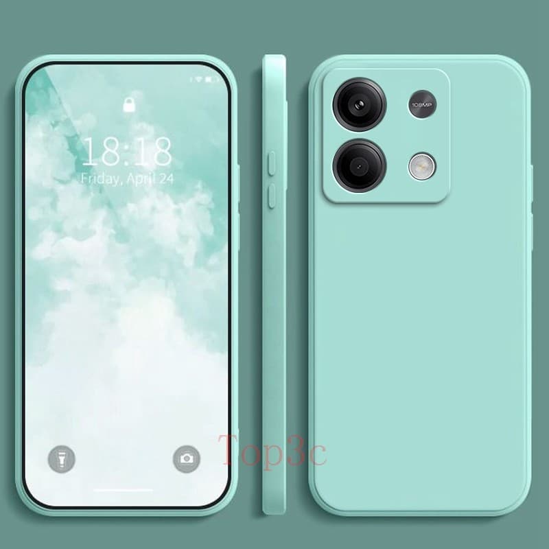Case Poco M6 Pro/Poco X6/PocoC65/Poco X5 Pro/Poco X5 5G/PocoX6 Pro สีทึบซิลิโคนเหลวป้องกันการตกเคสโทรศัพท์ YT รูปที่ 8