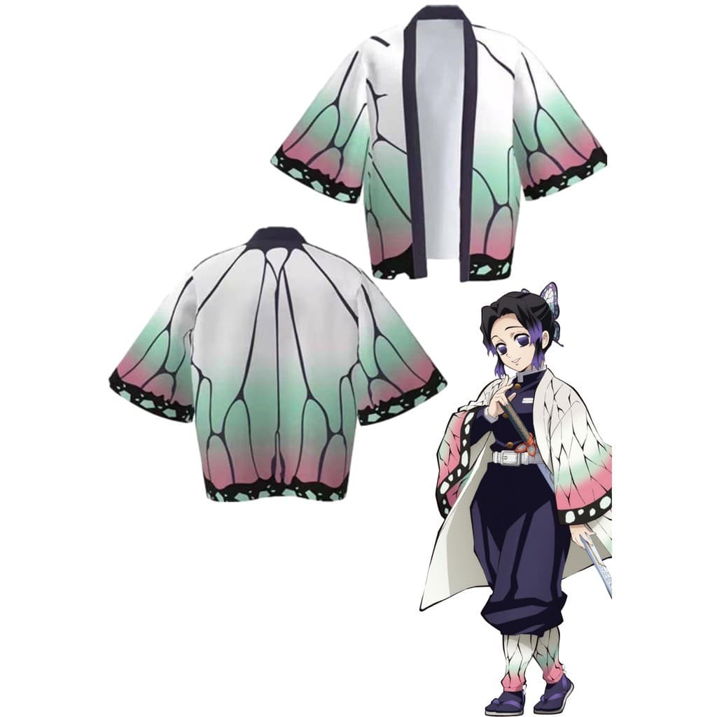 เสื้อคลุมดาบพิฆาตอสูร Demon Slayer Kimetsu No Yaiba Cosplay เสื้อทันจิโร่ รูปที่ 5