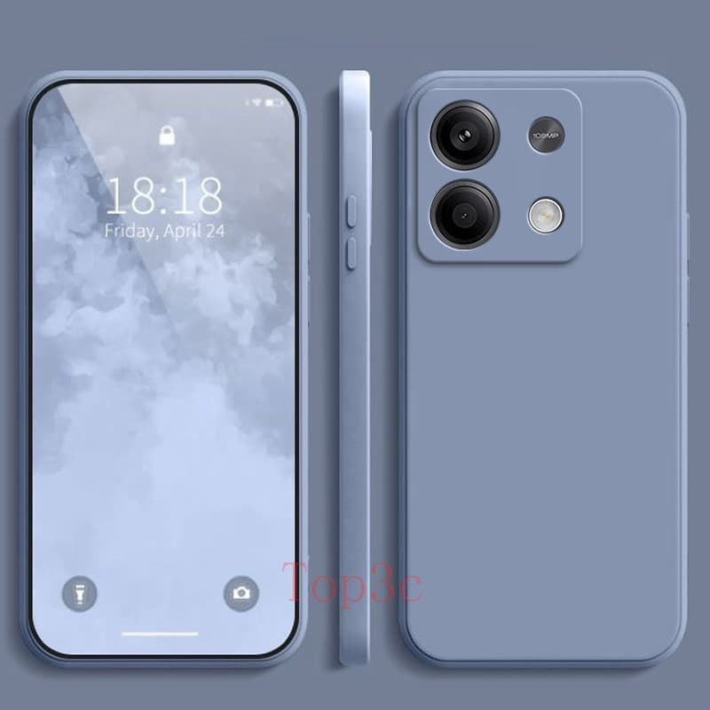 Case Poco M6 Pro/Poco X6/PocoC65/Poco X5 Pro/Poco X5 5G/PocoX6 Pro สีทึบซิลิโคนเหลวป้องกันการตกเคสโทรศัพท์ YT รูปที่ 6